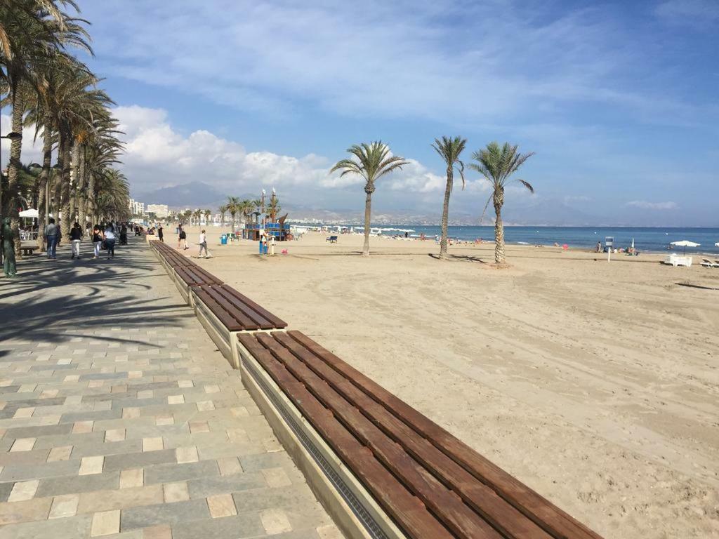 1A Linea Playa San Juan. Vistas. Piscina. Bbq. Gym Apartman El Campello Kültér fotó